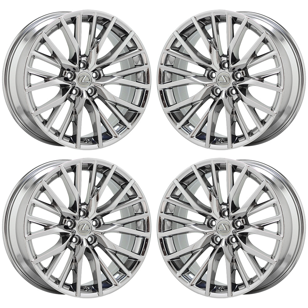 20" Lexus RX350 RX450H Bright Chrome wheels rims Factory OEM set 74339 EXCHANGE